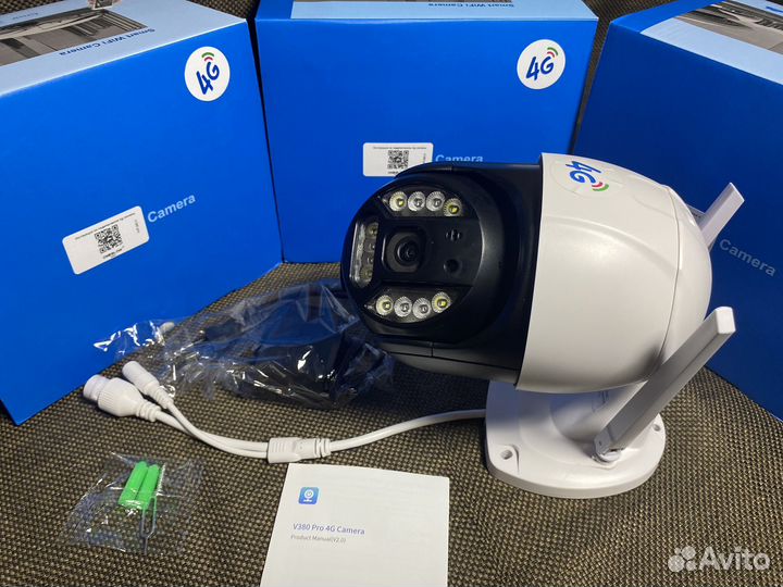 Камера видеонаблюдения уличная с симкартой 4 g 4MP