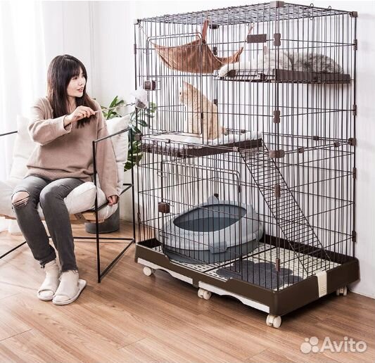Клетка для кошек, шиншилл, дегу, кроликов, собак