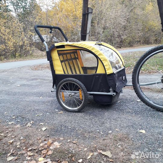 Детский велоприцеп-коляска