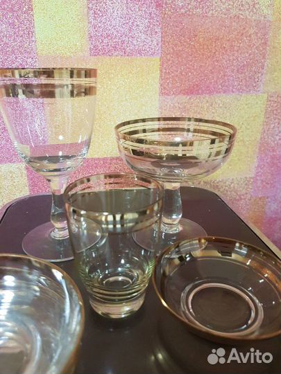 Чешское стекло, рюмки и фужеры СССР