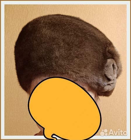 Шапка-берет норковый женский