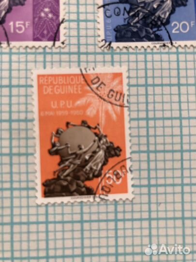 Почтовые марки Гвинея 1960