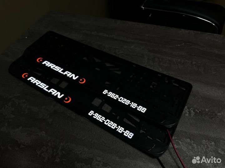 Номерная рамка с вашим логотипом