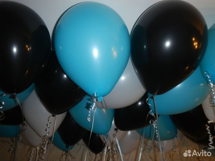 Черные воздушные шары