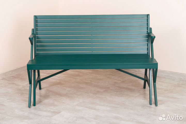 Скамейка стол садовая трансформер металлическая