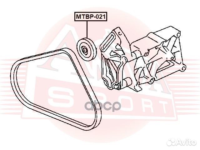 Ролик натяжной mtbp-021 asva