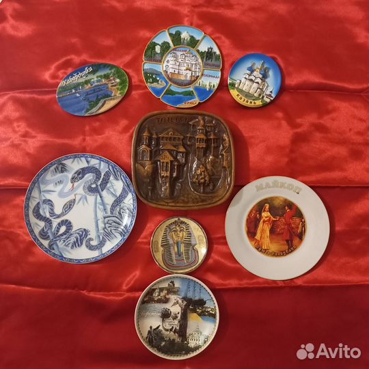 Тарелки настенные, сувениры из гипса