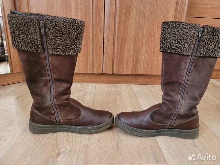 Сапоги зимние для девочки 37 37,5 Лель кожа мех