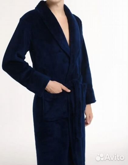 Мужской халат с поясом новый