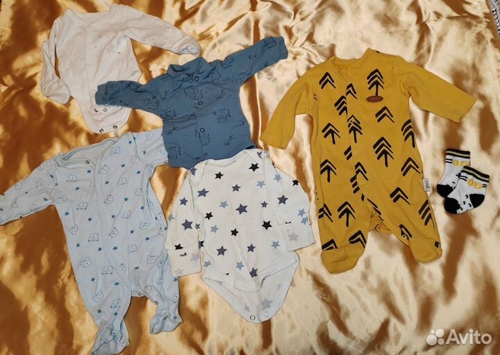 Вещи пакетом для новорожденных 56