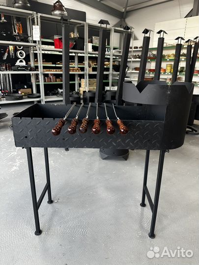 Мангал с местом для казана