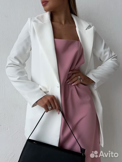 Белый пиджак 42 размер
