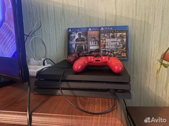 Sony playstation 4 PS4 pro 1tb с играми