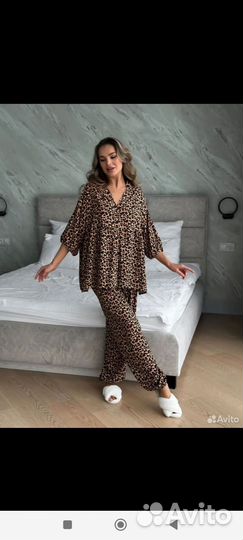 Пижама со штанами 2XL42-48 3XL46-54 4XL52-60