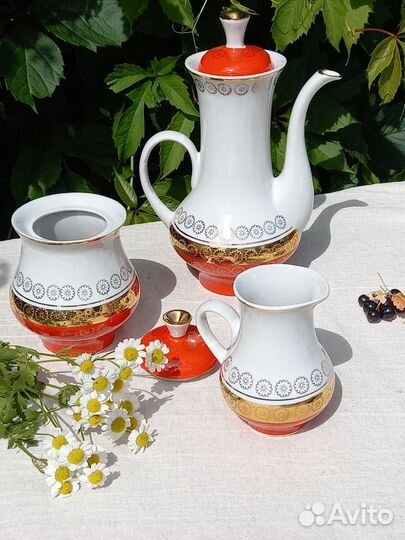 Кофейный сервиз СССР / Бориславский фарфор