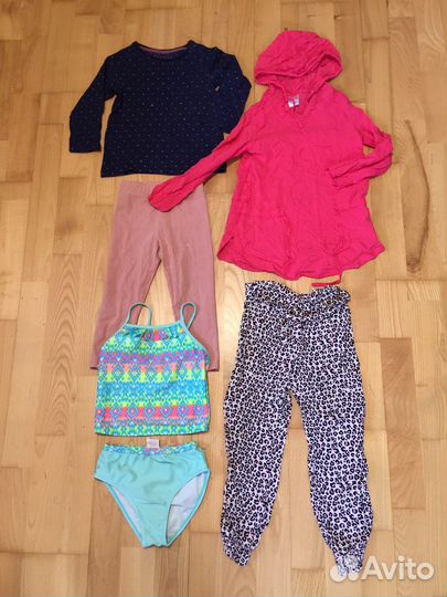 Вещи на девочку 104-110 см, 41 штука