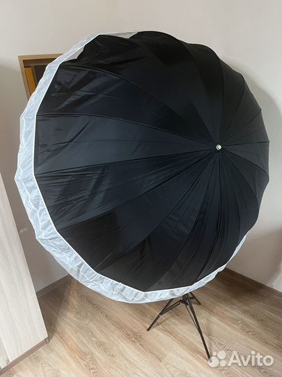 Студийный зонт с диффузором 178 см