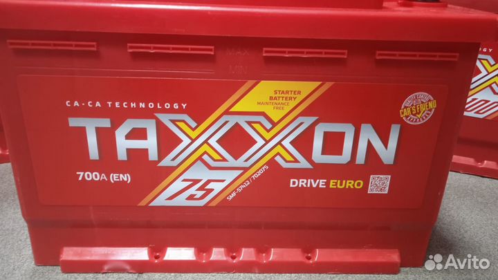 Аккумулятор 75а/ч Taxxon пуск 700А