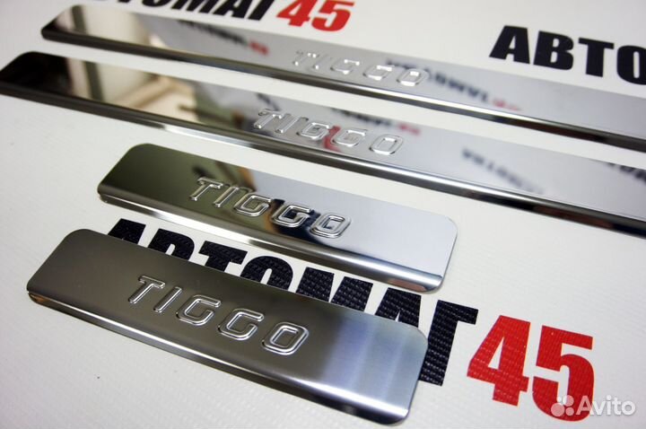 Накладки на пороги Tiggo 4 с 2017г Tiggo 7 Pro 4шт