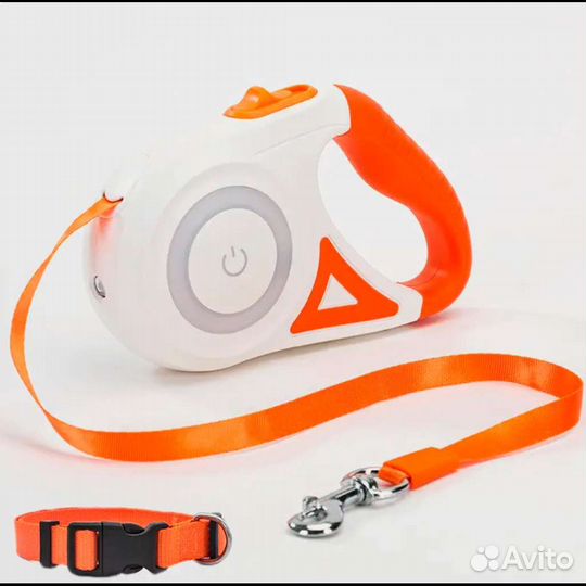 Поводок рулетка для собак 5 м до 25кг