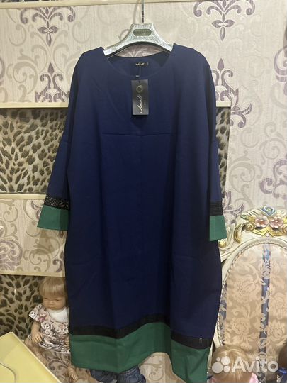 Платье трикотажное ноаое 54