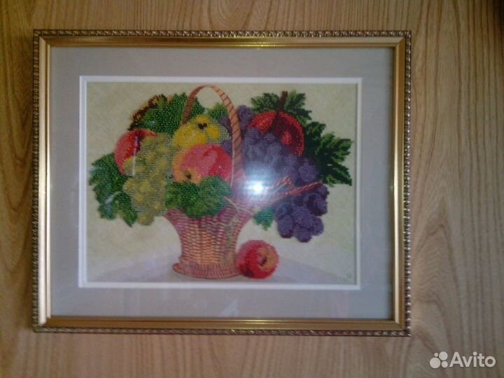 Картина бисером Корзина с фруктами