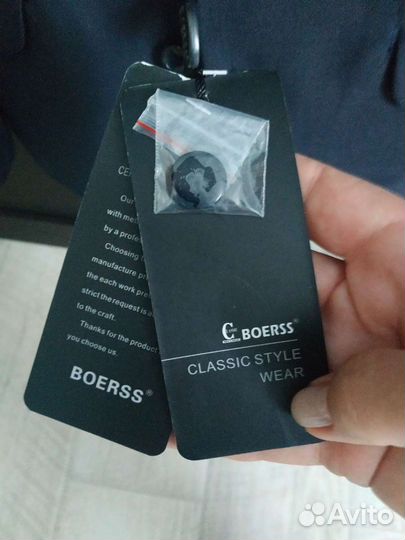 Костюм, тройка, тёмно-синий в школу