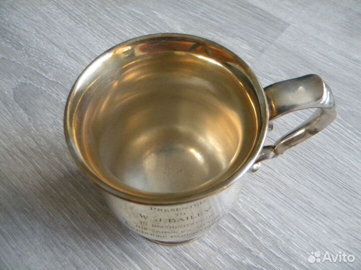 Пивная кружка. Англия. Посеребрение