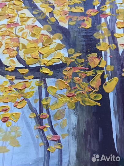 Картина маслом Осенний пейзаж