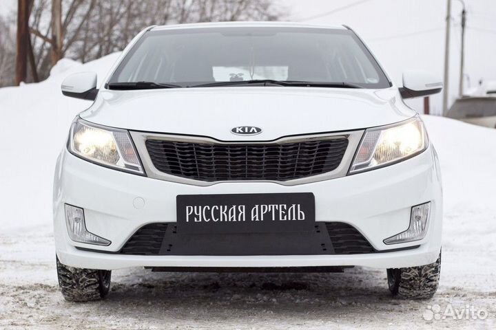 Зимняя заглушка решетки переднего бампера KIA Rio