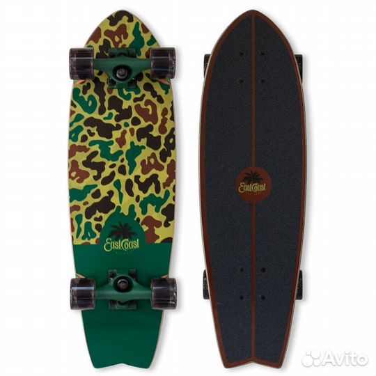 Скейтборд круизер Eastcoast Surfie Green