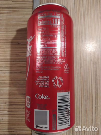 Банка Coca cola оригинал