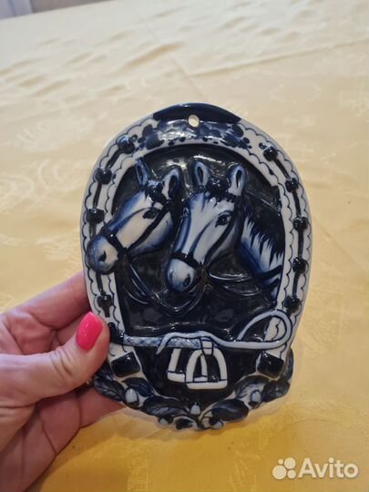 Гжель Подкова на Счастье 