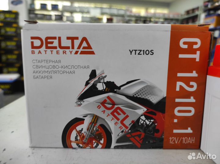 Аккумулятор 10Ач AGM Delta yuasa ytz10s CT1210.1