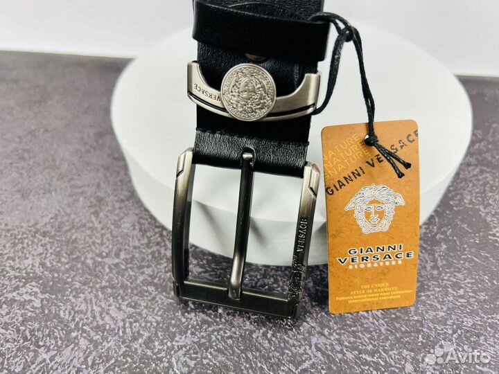 Ремень мужской кожаный