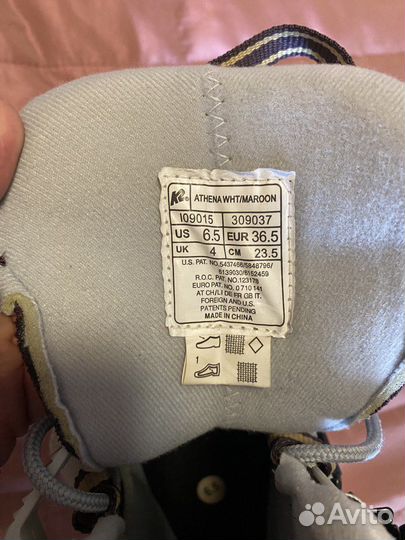 Роликовые коньки Ролики K2 Athena женские 36.5 бу