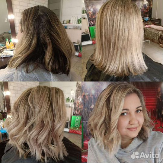 Окрашивание волос блонд