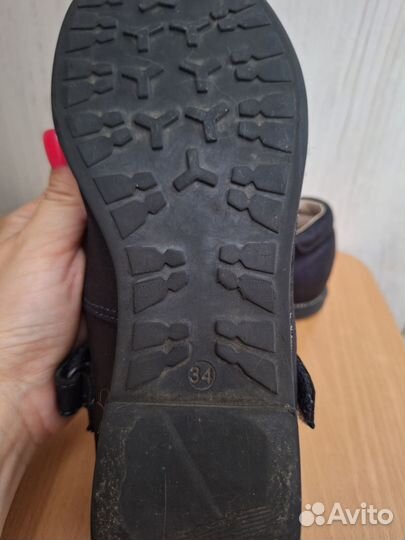 Кожаные туфли для девочки для школы