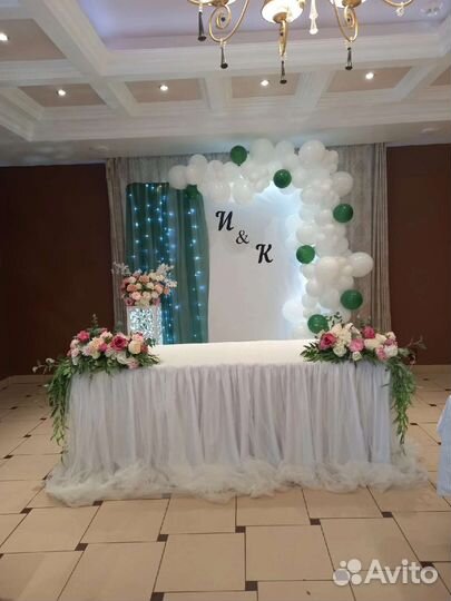 Оформление свадеб, юбилеев