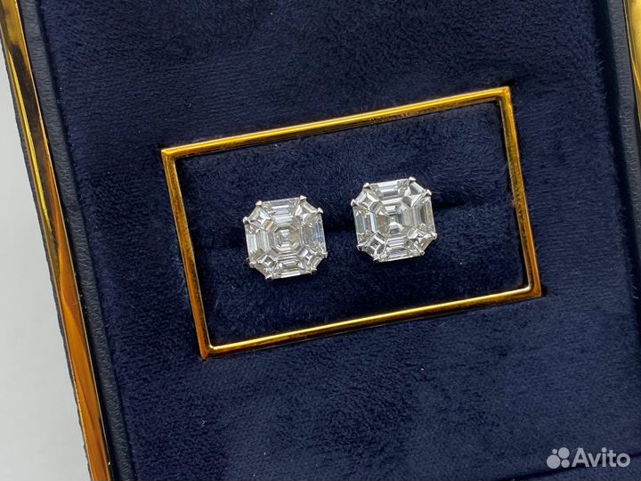 Серьги Graff сборные бриллианты 3ct