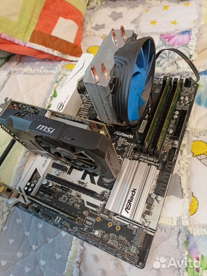 Комплект материнка + процессор