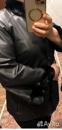 Куртка женская из натуральной кожи, размер 44-46