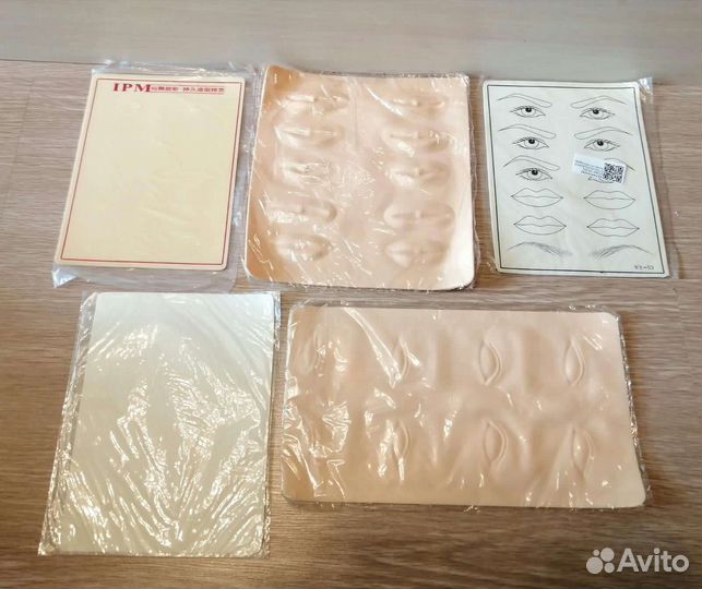 Набор для тату/пм. Коврики 6 + линейки 2 + капсы