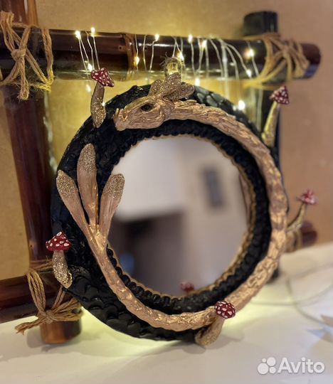 Зеркало настенное ручной работы декор интерьерное