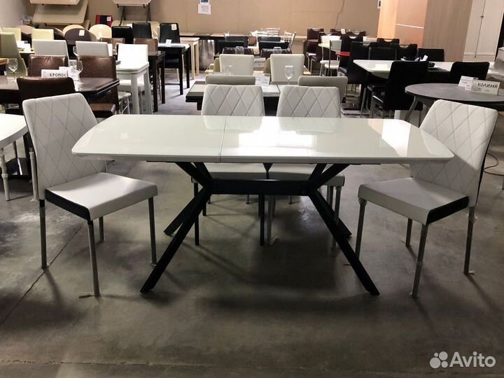 Кухонный стол Олимп стекло - 1,4 м