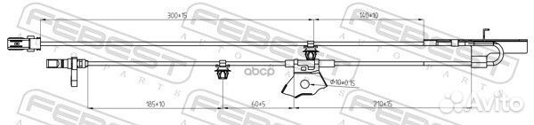 Датчик abs передний правый toyota auris/hybrid
