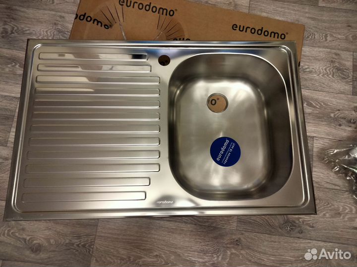 Мойка для кухни, врезная, новая, правая