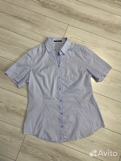 Hugo Boss Тончайший Хлопок Рубашка Блузка 46-48