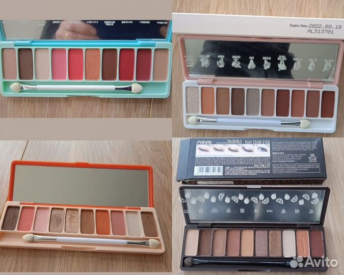 Косметика тени, помады, хайлайтеры, для бровей