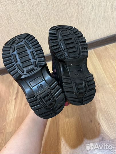 Сапоги зимние для девочки 26